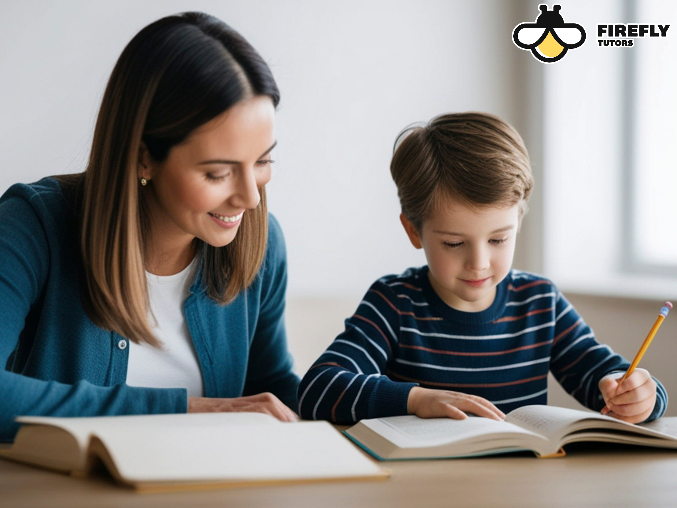 Firefly Tutors homeschool tutor working one-on-one with a California student to support reading and academic growth